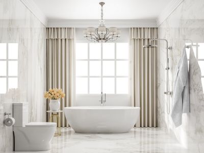 Luxurious Bathtub Area